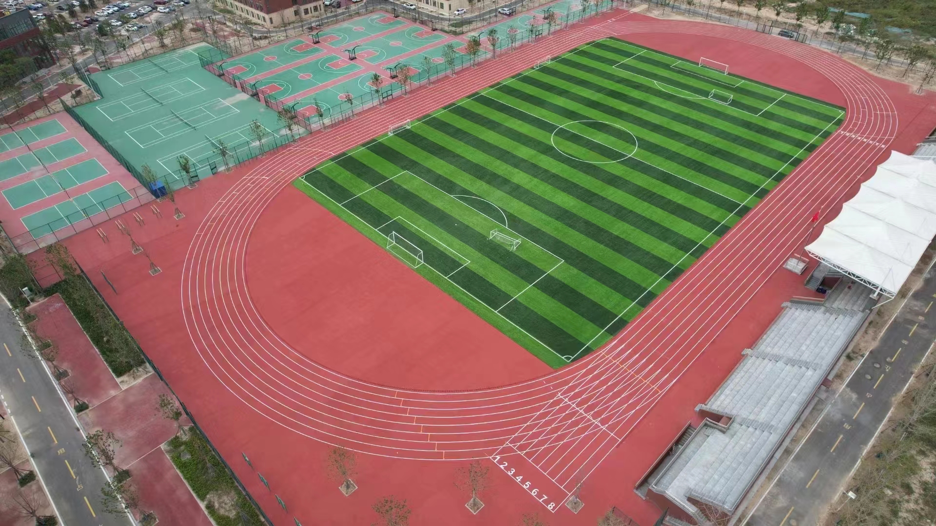 新余市足球场人造草坪健身步道 - 哪里好